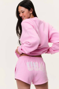 Loveshackfancy - Ellowynn Usa Fleece Shorts