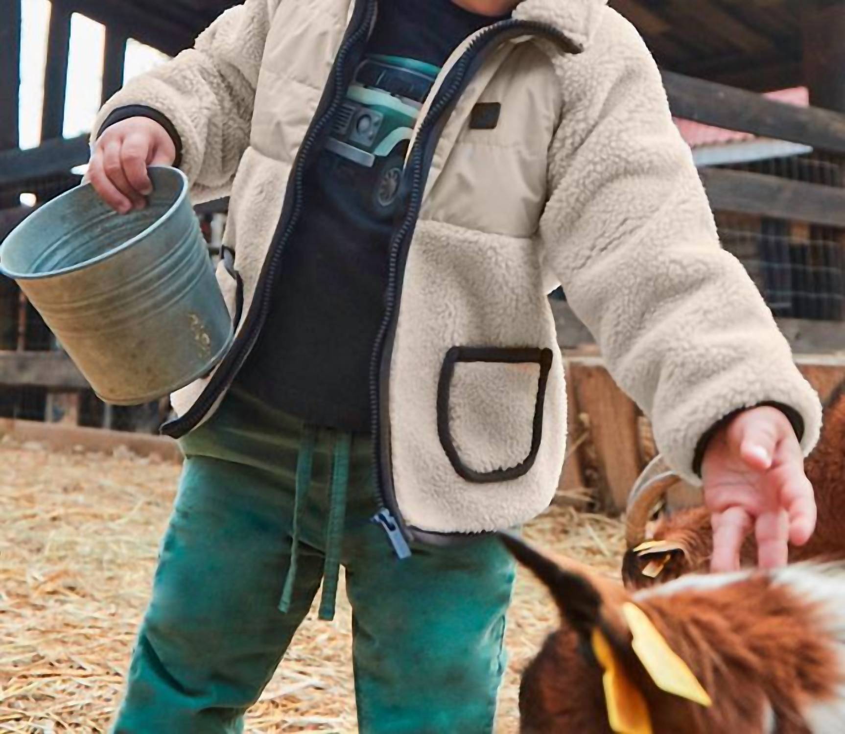 Mayoral - Boy's Sherpa Zip Up Jacket