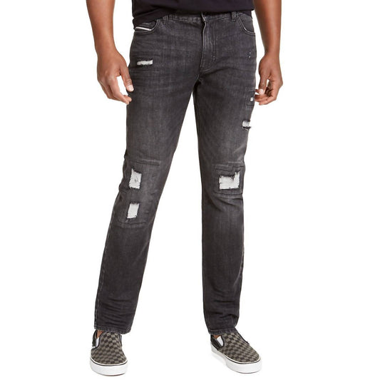 Sun + Stone - Men's Union Slim- Fit Distressed Jeans