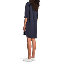 Mododoc - Women's Roll-up Long Sleeve Shirt Dress