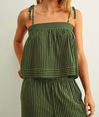 Miou Muse - Market Stripe Tie Top