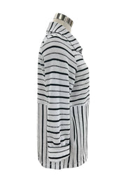 Habitat - Women's Weekend Terry Striped Quarter Zip Sweater