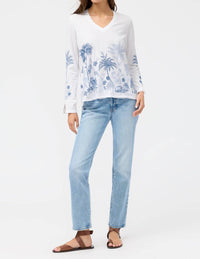 Johnny Was - RILEY SLIT SLEEVE TEE