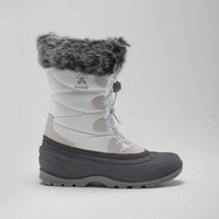 Kamik - Women's Momentum3 Pull On Rounded Toe Waterproof Fur Trim Ankle Snow Boots