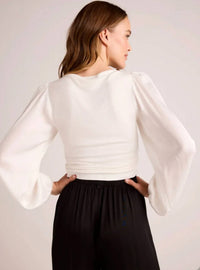 Bella Dahl - Ruched Waist Flowy Sleeve Top