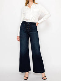 Artemis Vintage - Eco Friendly Ultra High Rise Slim Palazzo Sailor Jean