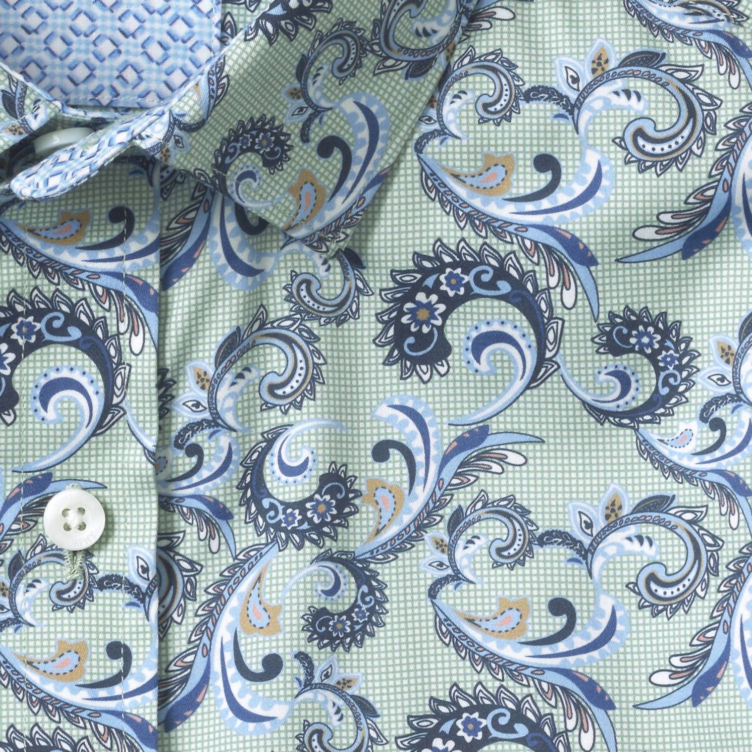 Johnston & Murphy - Check Paisley Swirls Shirt
