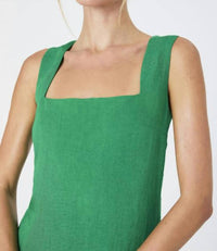French Connection - Birdie Linen Square Neck Mini Dress
