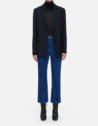 CLOSED Hi-sun High Waisted Crop Jean in dark blue - women's jeans
