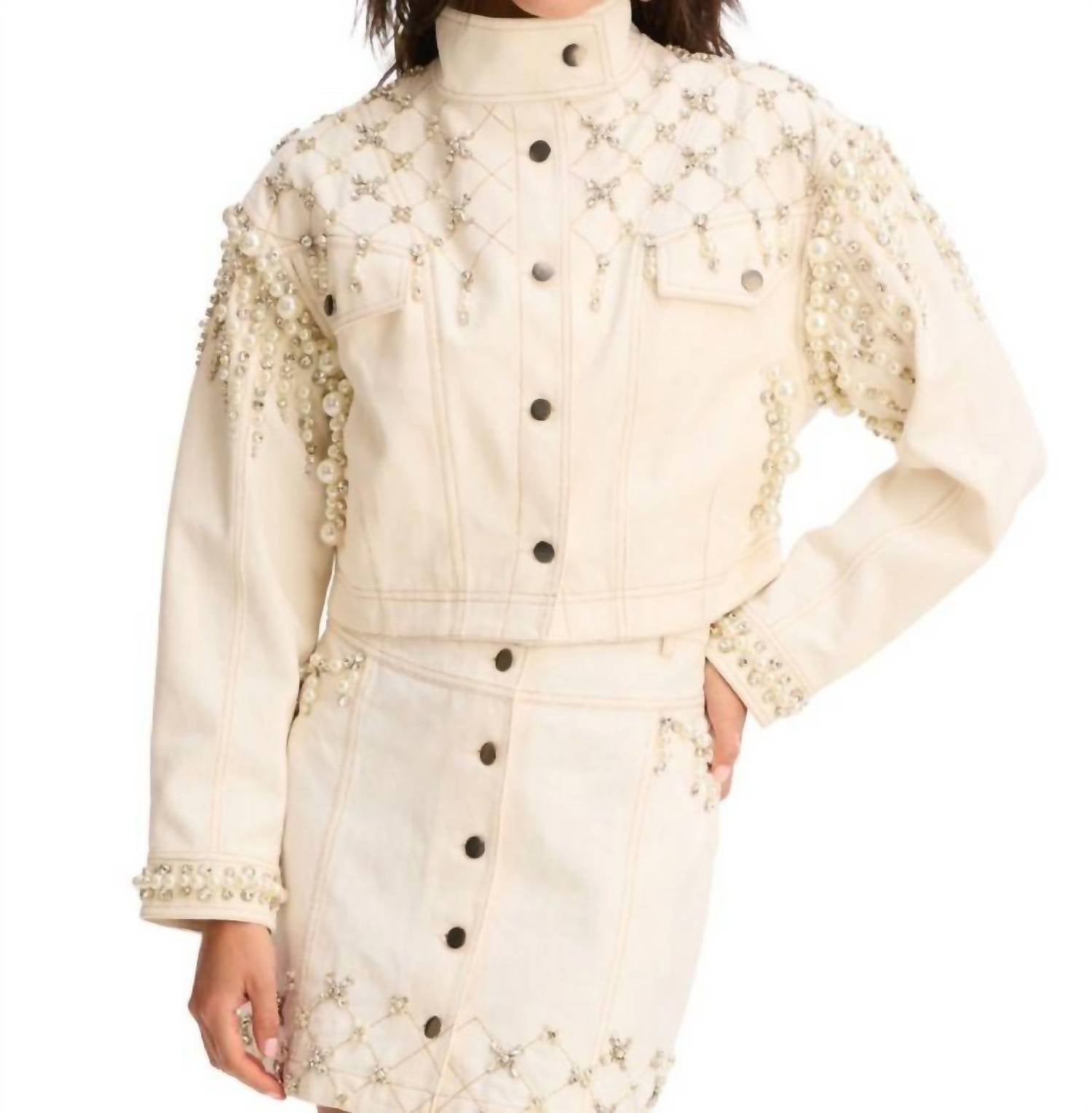 Allison - Rhinestone Relaxed Jacket