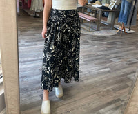 Blu Pepper - Floral Smocked Midi Skirt