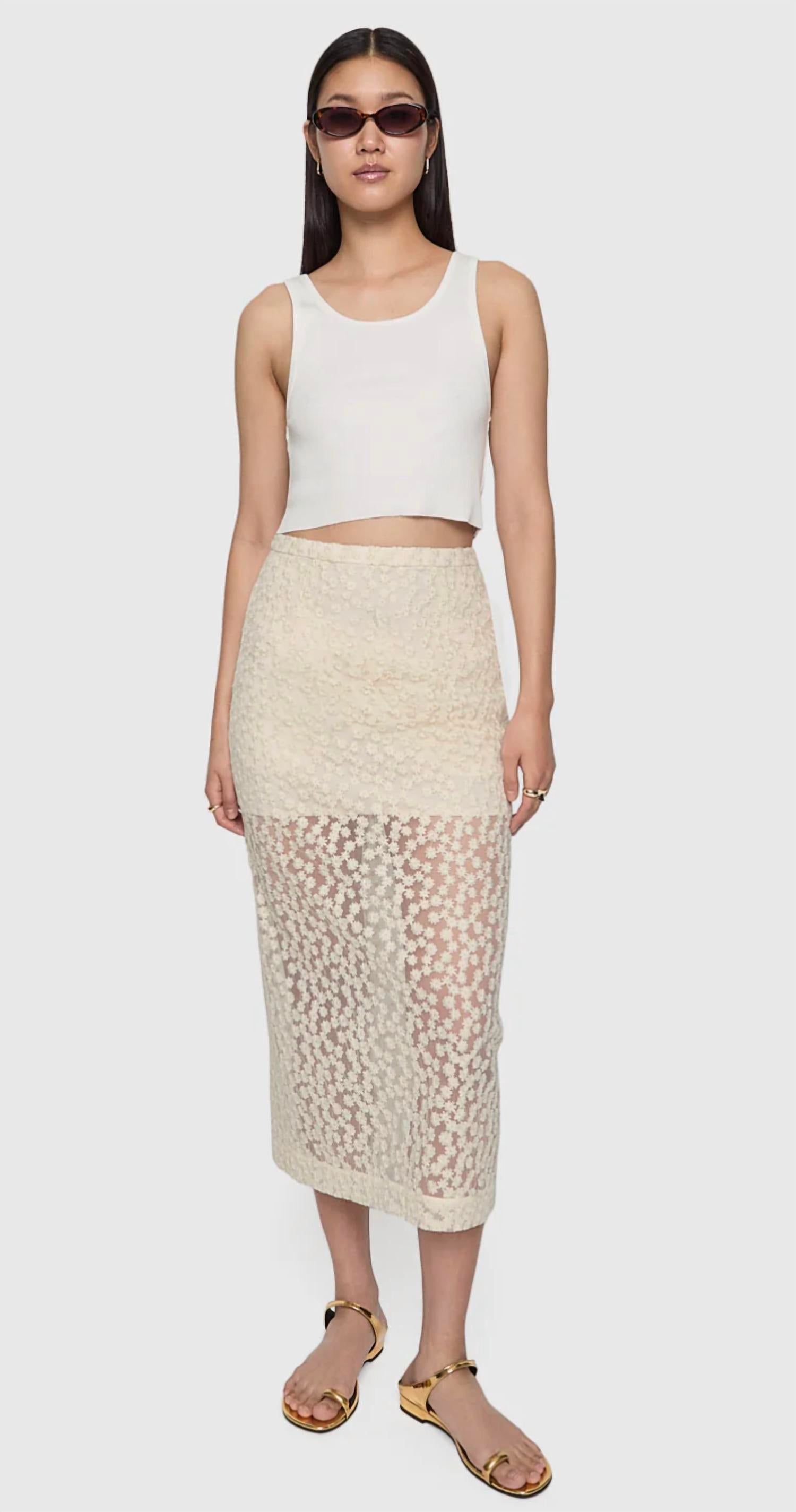 Rebecca Minkoff - Jaci Midi Lace Skirt