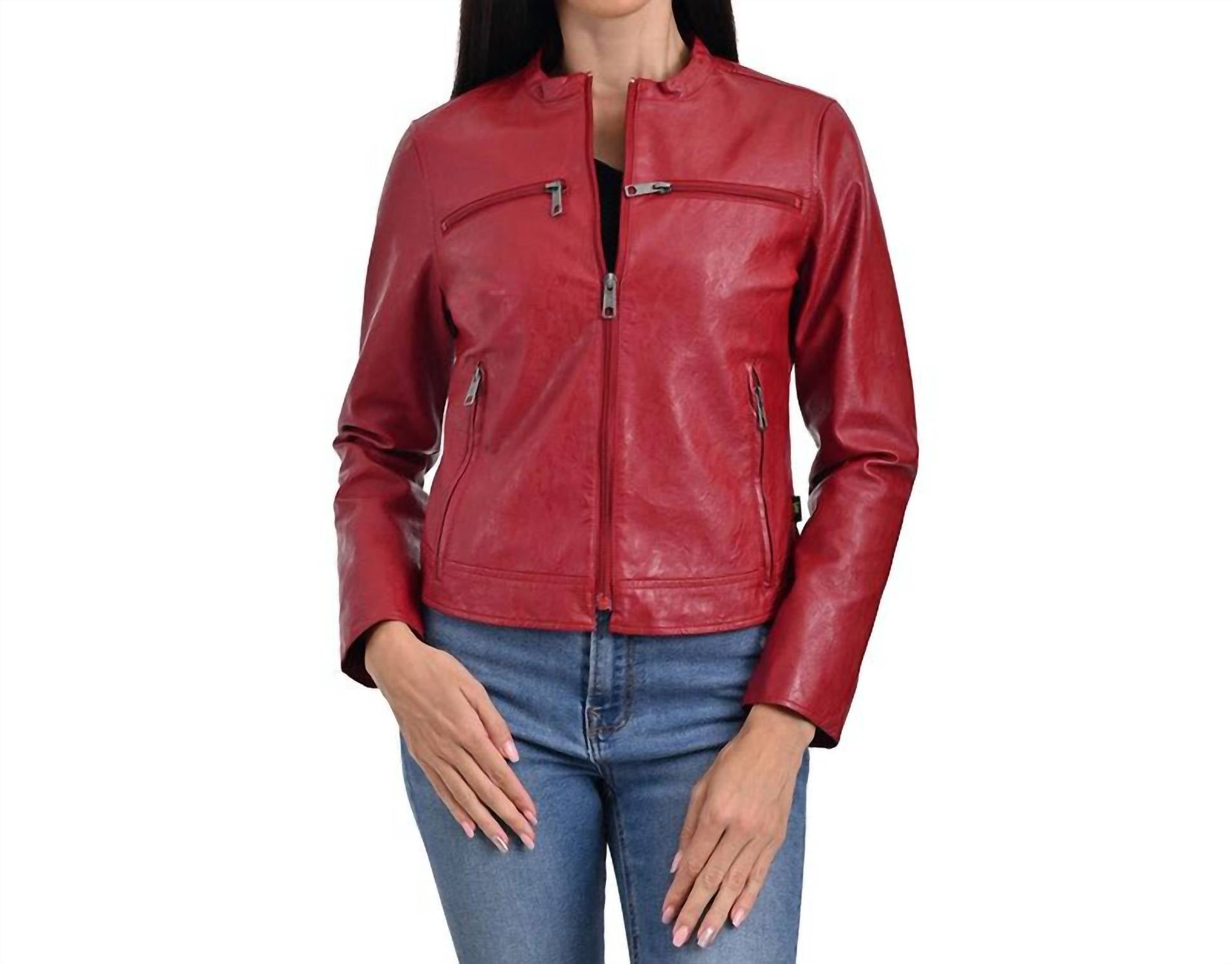 Lee - Synthetic Leather Racer Jacket