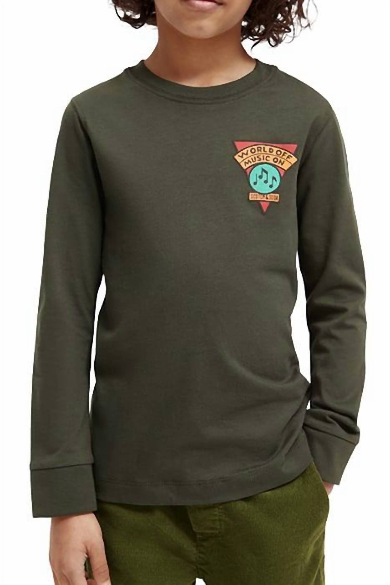Scotch & Soda - Long Sleeved Artwork T Shirt