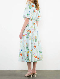 Thml - Puff Sleeve Floral Print Dress