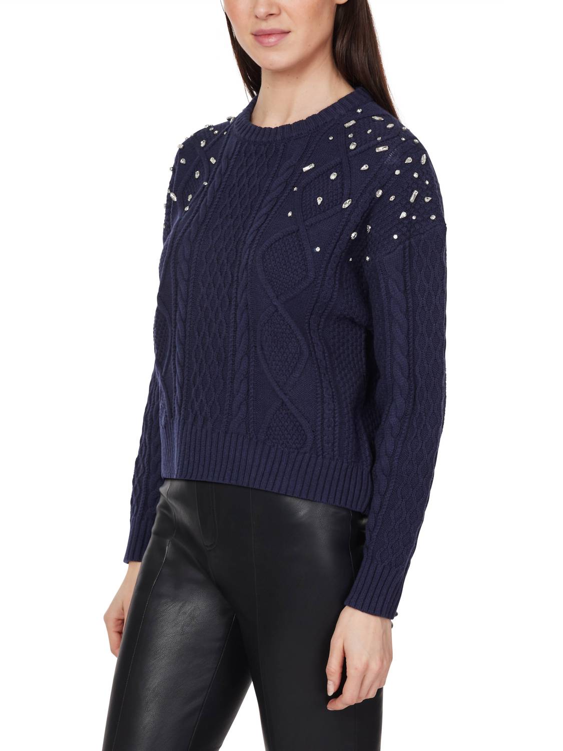 Habitual - Embellished Crew Sweater