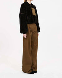 Ulla Johnson Arlyn Jacket in verdite - women's jacket - detail view