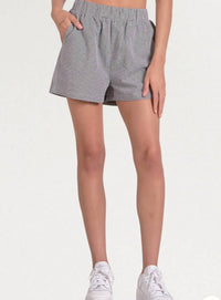 Elan - Elastic Waist Band Seersucker Shorts