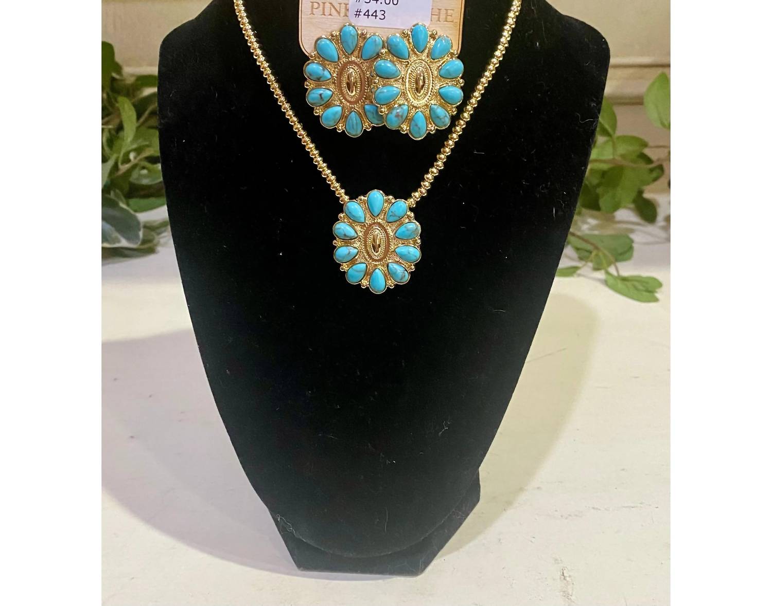 Pink Panache - Women's Concho Choker Necklace