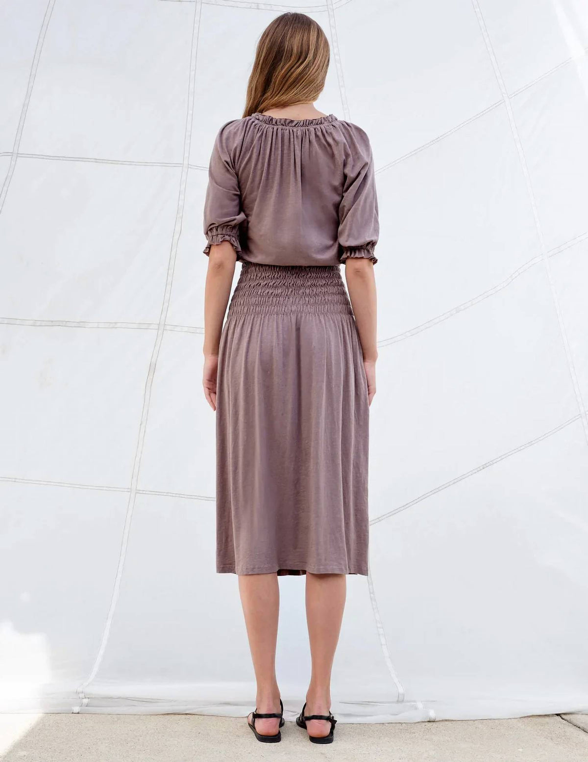 Sundry - Smocked Midi Dress