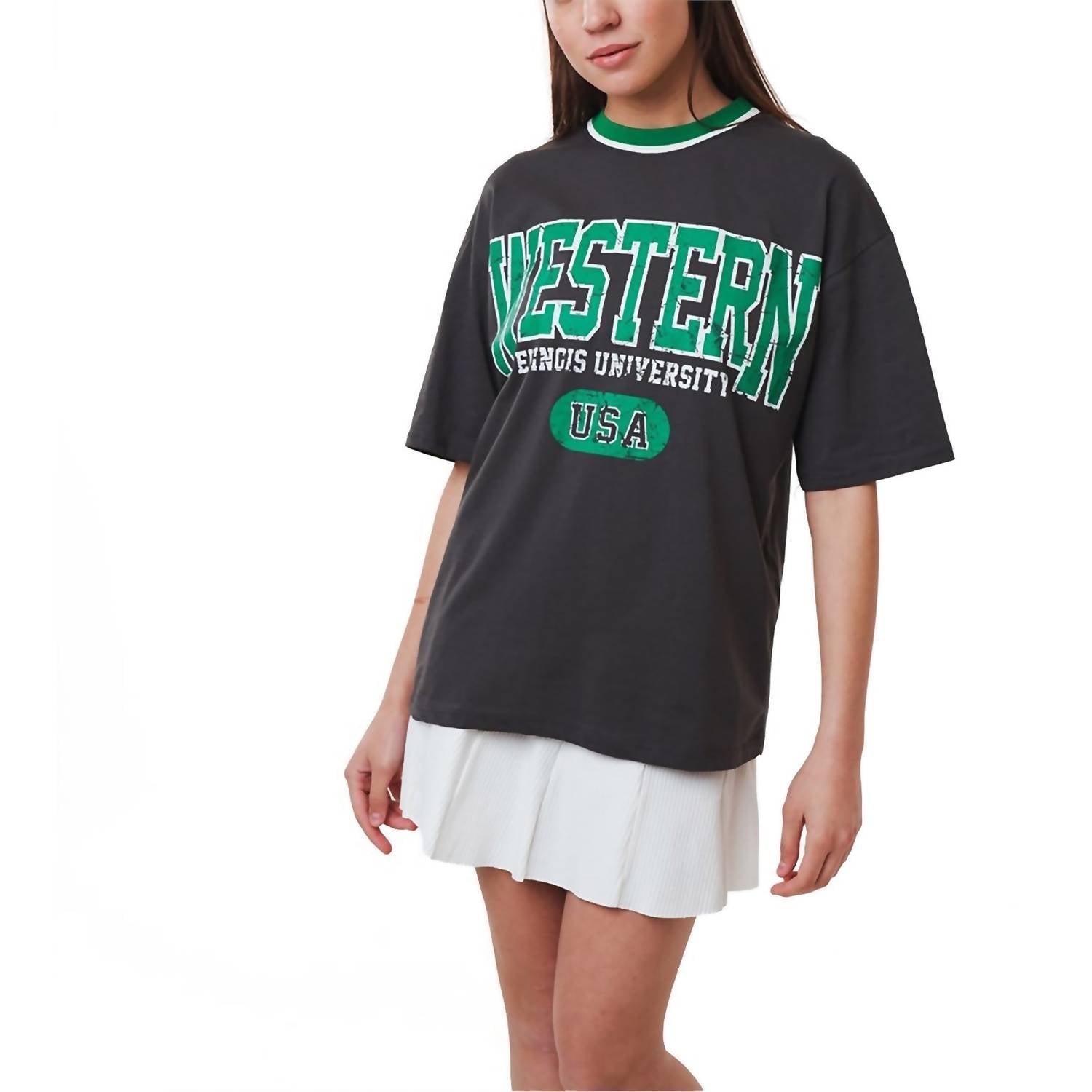 Ambar - Western Logo Relaxed Fit T-shirt