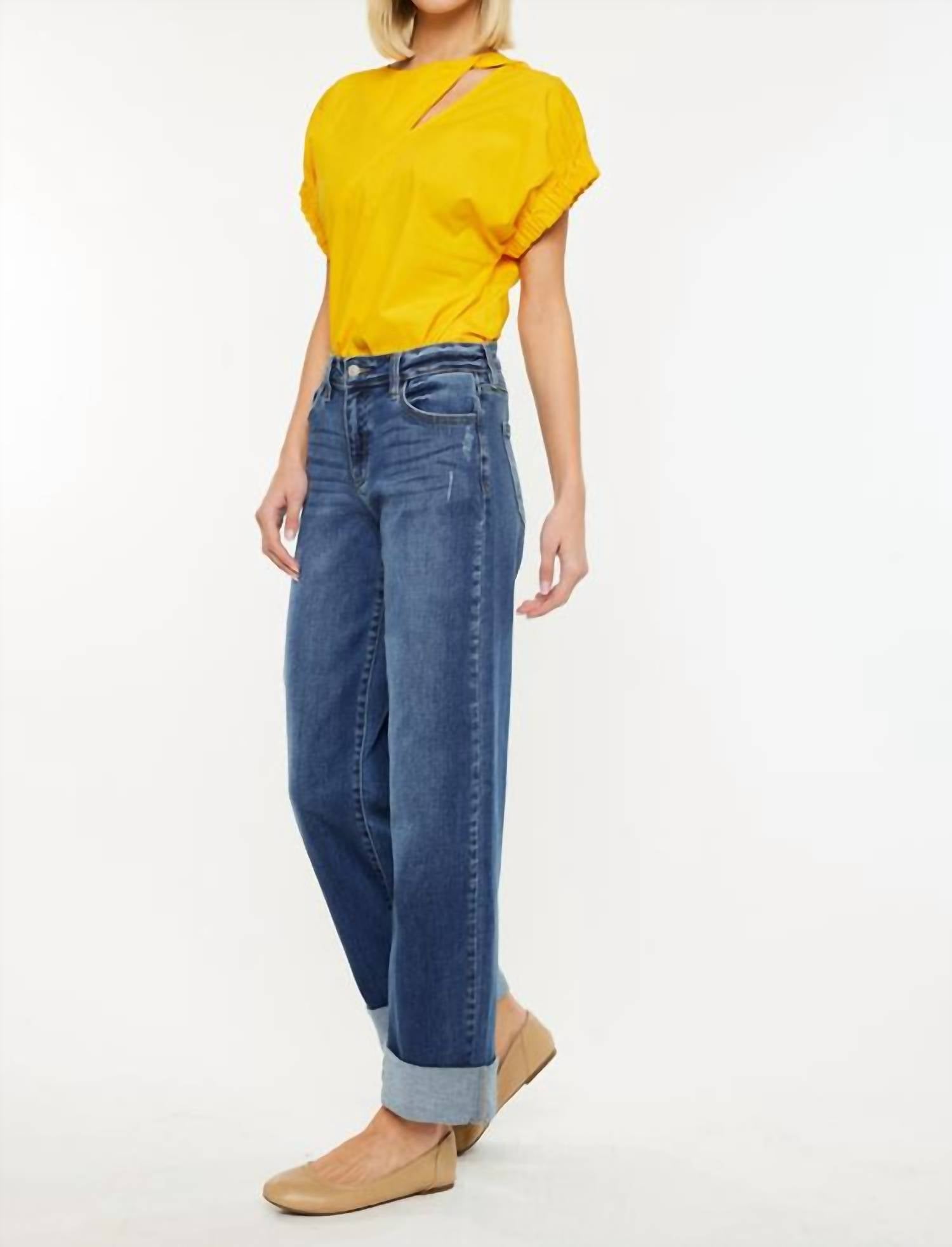 Kancan - Ivanna Essentials High Rise Wide Leg Jeans
