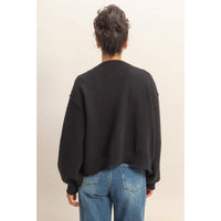 Hyfve - Oversized Textured Knit Cardigan Sweater