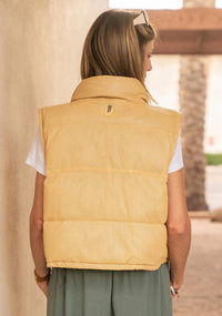 Mauritius - Ellice Leather Puffer Vest