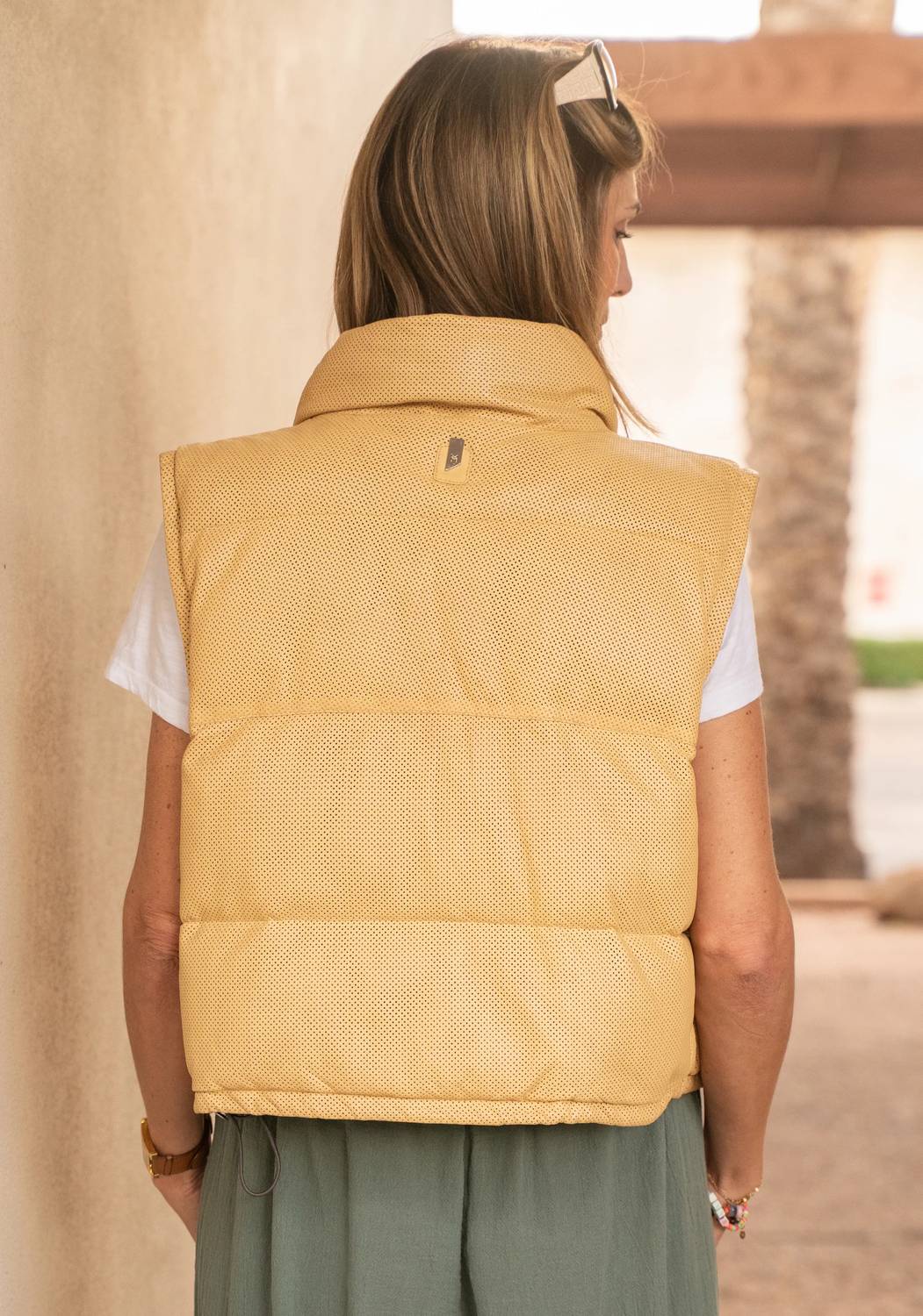 Mauritius - Ellice Leather Puffer Vest