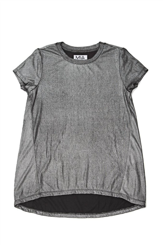 Mia - Girl's Metallic Shine Tee