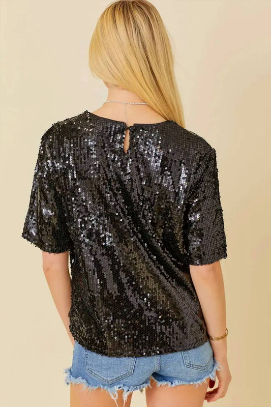 Main Strip - Shimmer Sequin Top