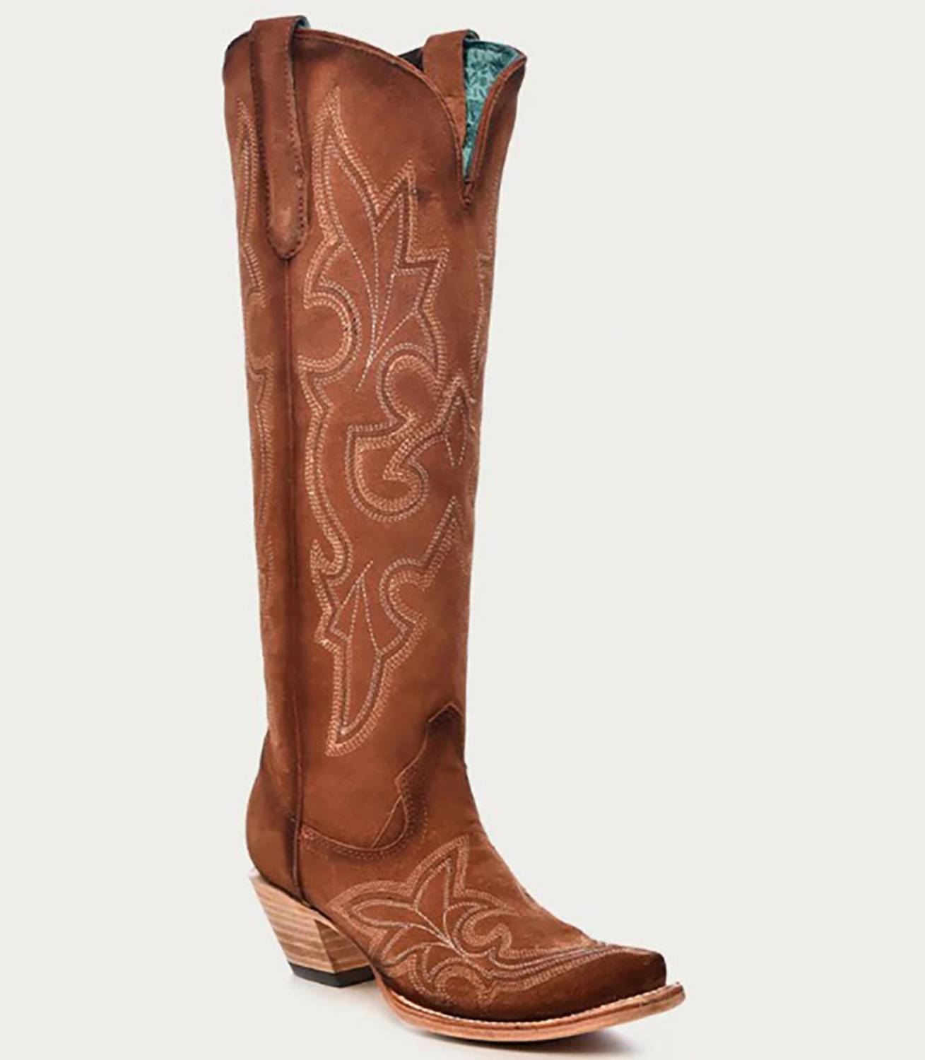 Corral - Women's 15" Sueded Snip-toe Tall Cowgirl Boot
