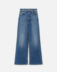 Re/Done - High Rise Wide Leg Crop Jeans