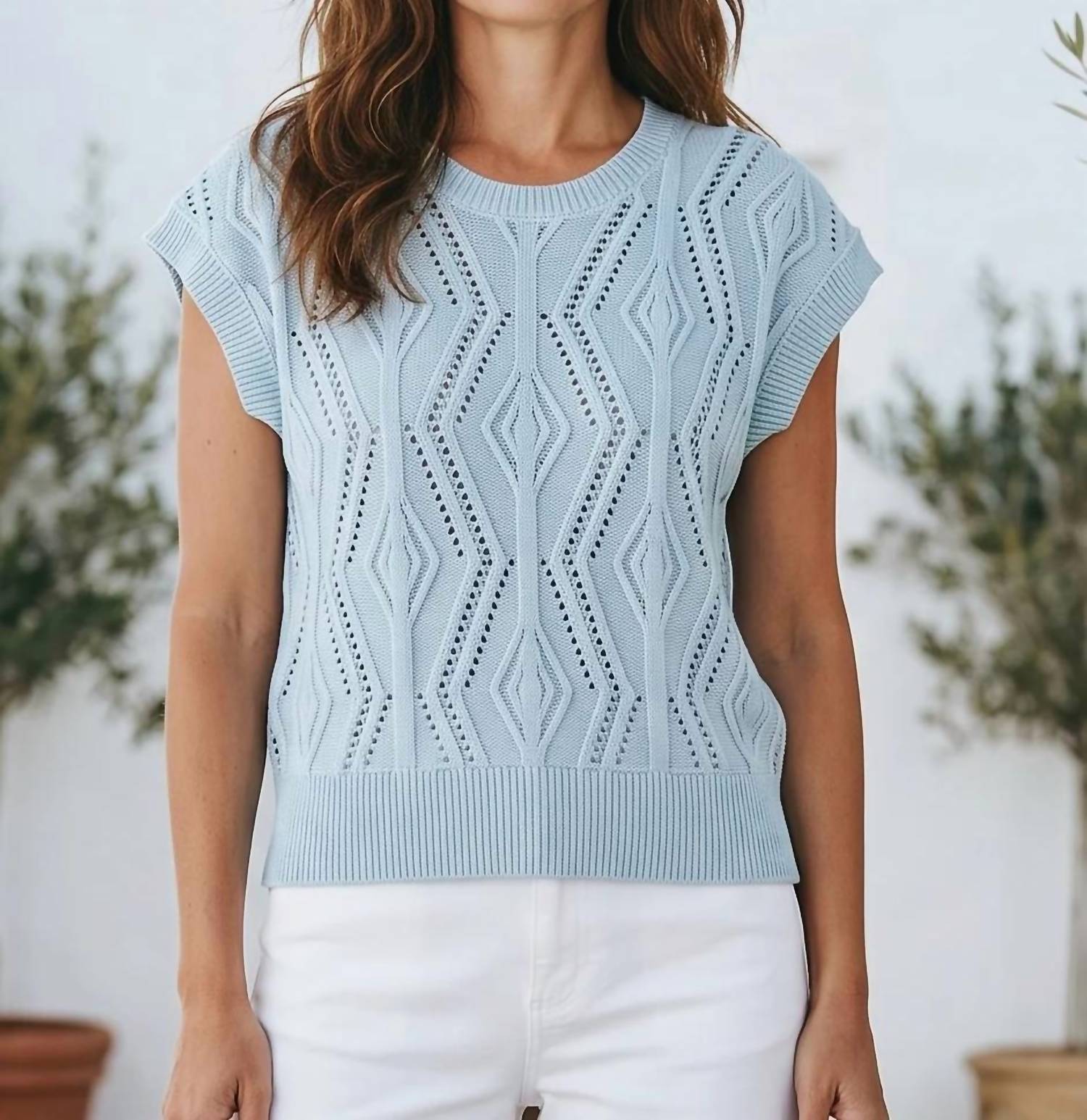 J. Society - Pointelle Sweater Vest
