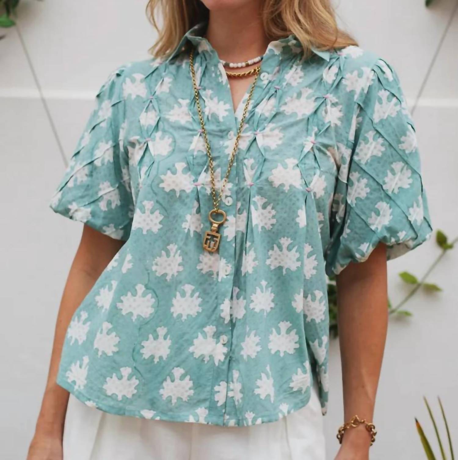Exvoto - Lizzie Short Sleeve Blouse