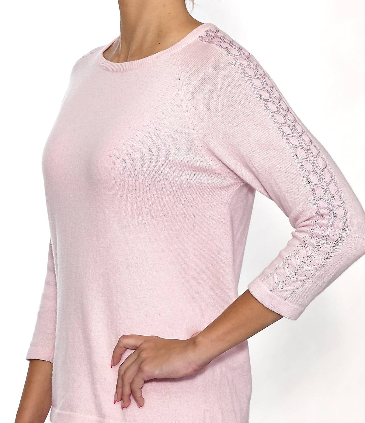 Rocco Ragni - Tonal Crystal Embellishment Sweater