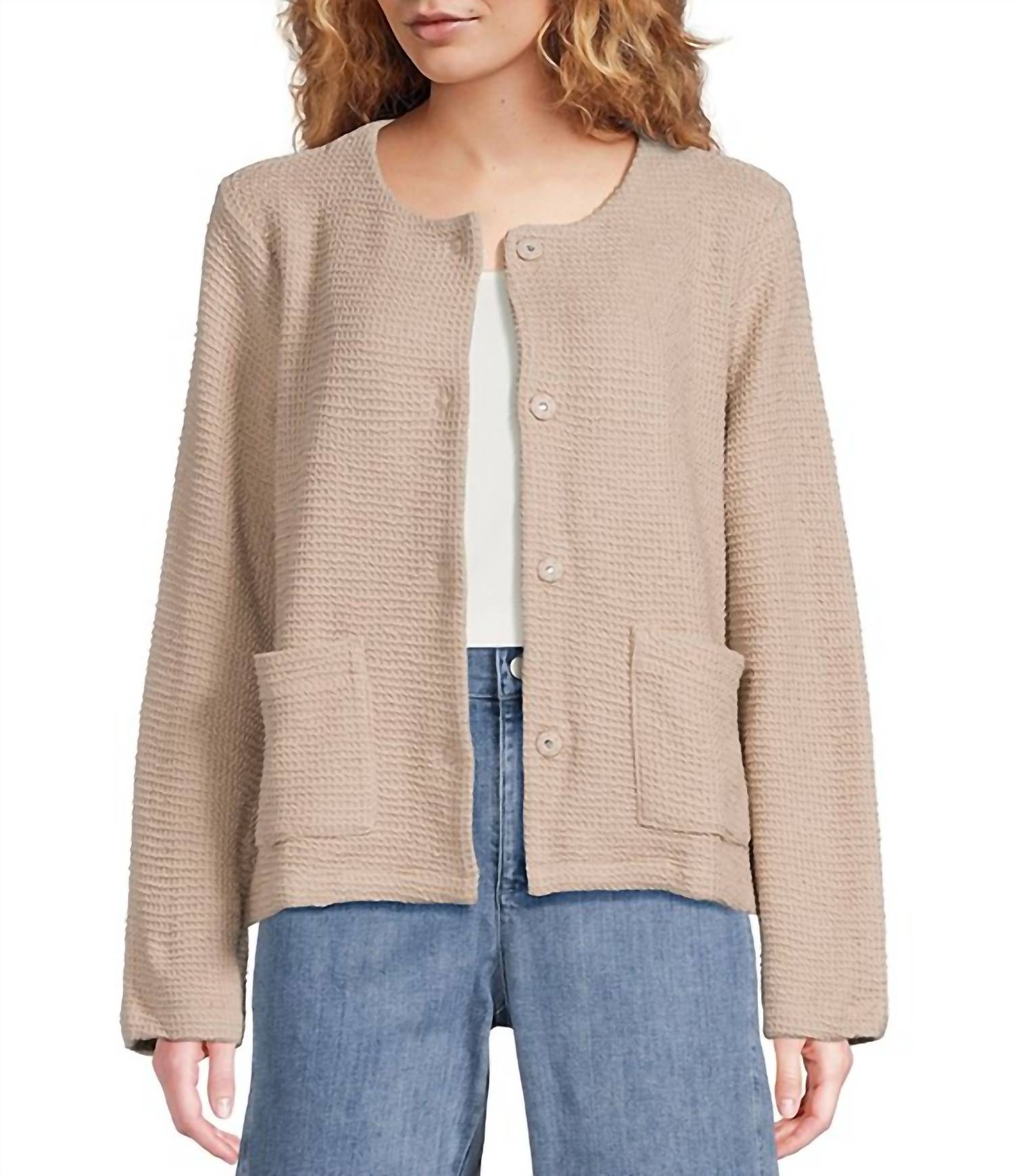 Eileen Fisher - Round Neck Jacket