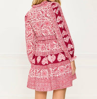 Pink City Prints - Gemma Mini Dress