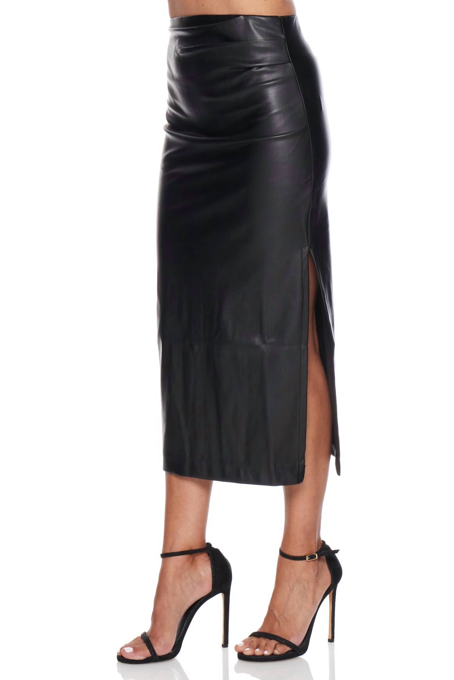 Bishop + Young - Colette Side Ruched Midi Skirt
