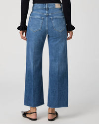 Paige - Anessa Raw Hem Wide Leg Jean