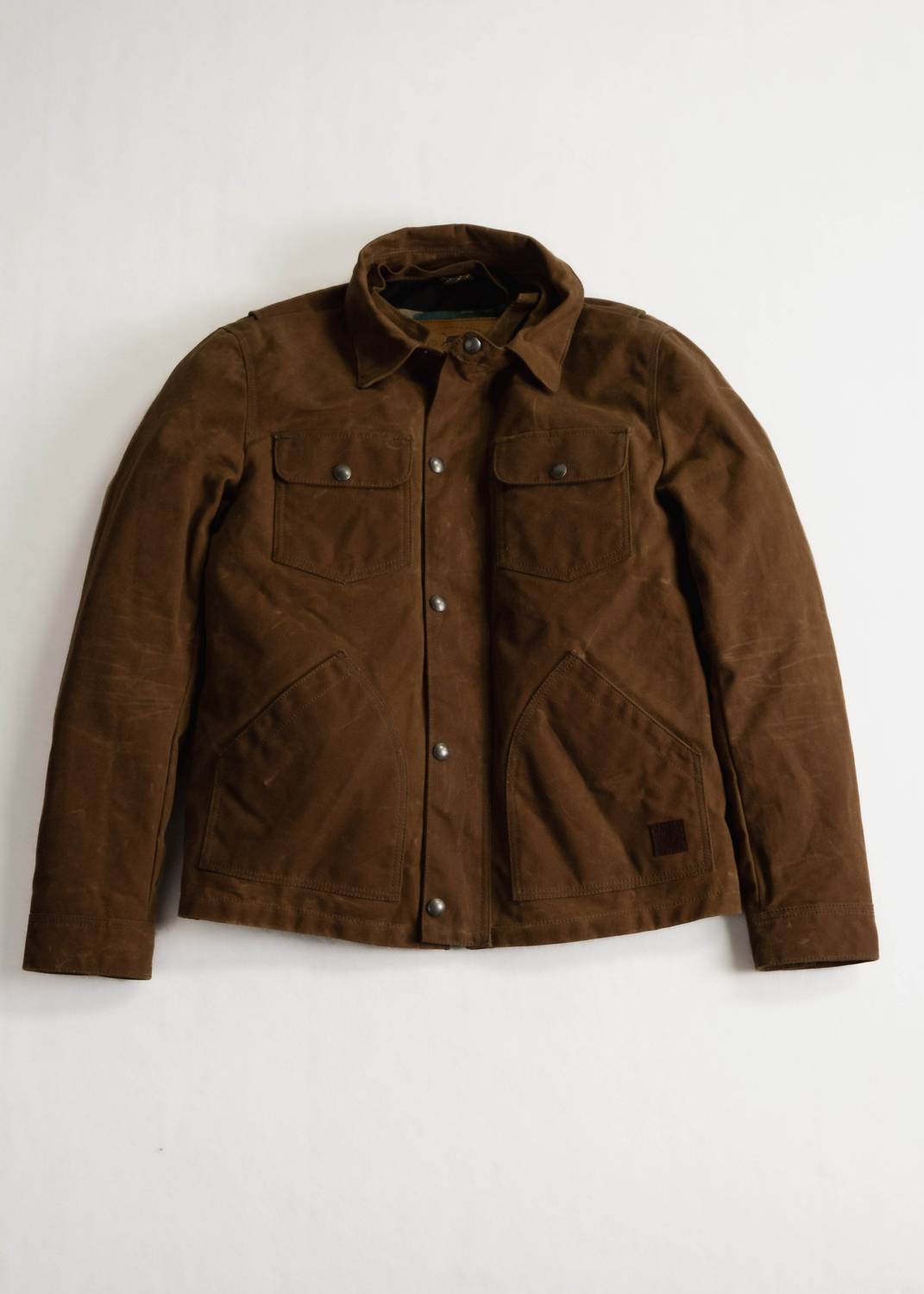 Iron & Resin Men's Yellowstone Jacket in field tan - men's jacket - detail view
