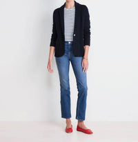 vineyard vines Sweater Knit Blazer in nautical navy - women's jacket - alternate view