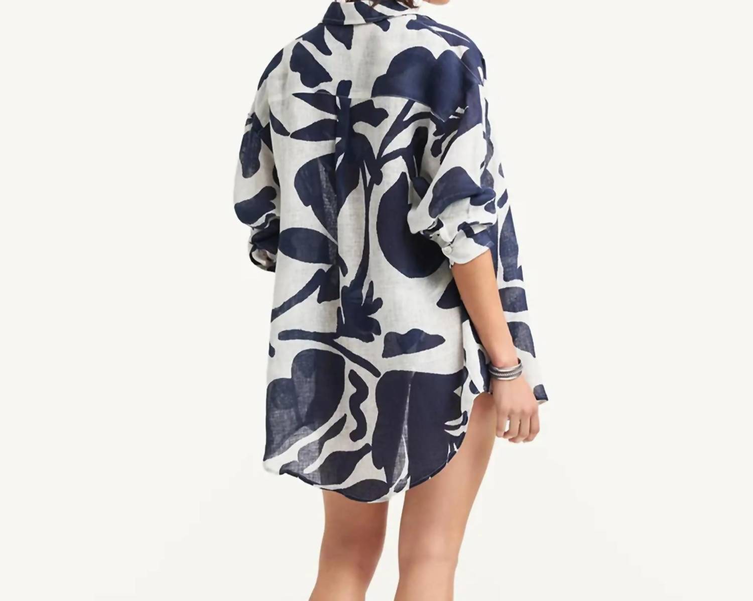 Vitamin A - Women's Playa Linen Boyfriend Shirt