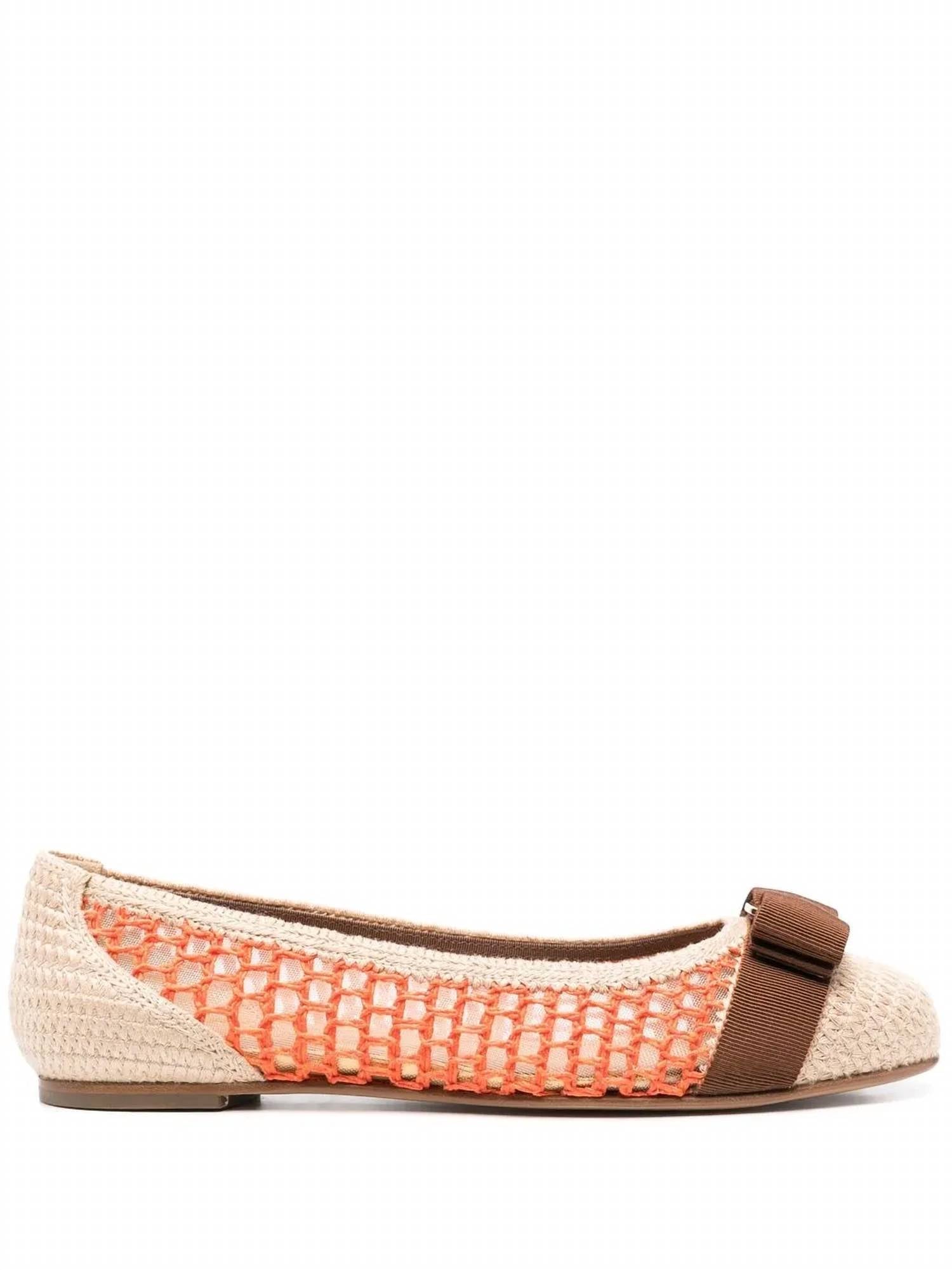 Salvatore Ferragamo - Women's Bow-detail Interwoven Ballerina Shoes