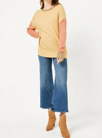 Hayden La - Color Block Waffle Knit Sweater