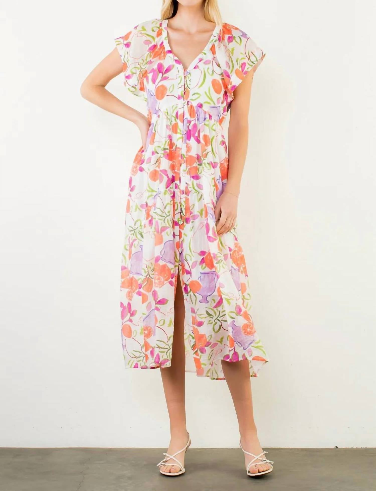 Thml - Short Sleeve Floral Patterned Dress
