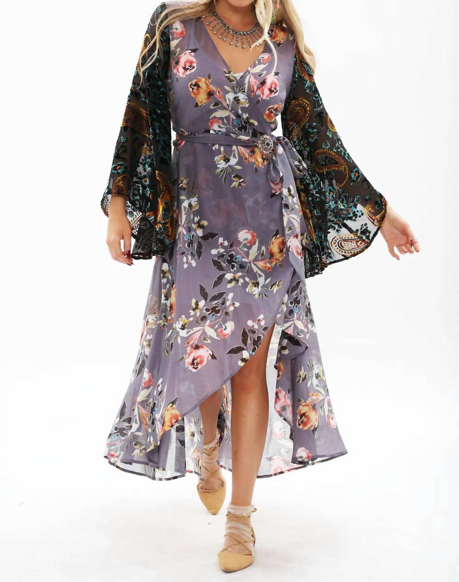 Aratta - Invitation For Tea Wrap Dress