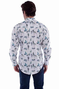 Scully - Cactus Print Long Sleeve Shirt