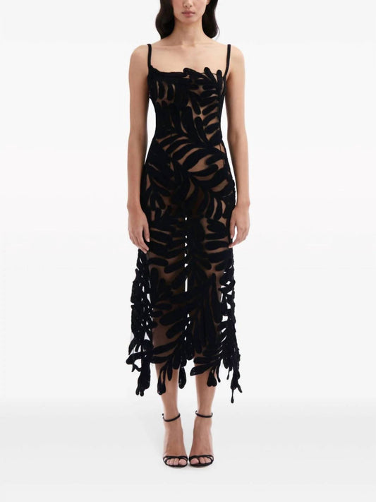 Oscar De La Renta - Fern crochet-knit midi dress