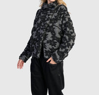 ALEMBIKA Vesper Cozy Moto Jacket in shadow - women's jacket - alternate view